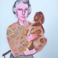 dame-au-petit-chien